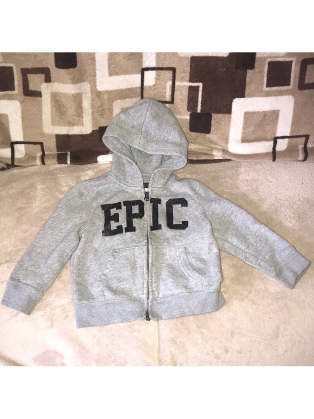 The Children’s Place 18-24 months Gray 'EPIC' Zip-Up Hoodie